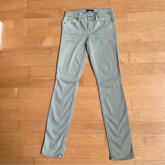 Level 99 - Mint Green Lily Skinny Straight - Size 27 - Picture 4 of 4